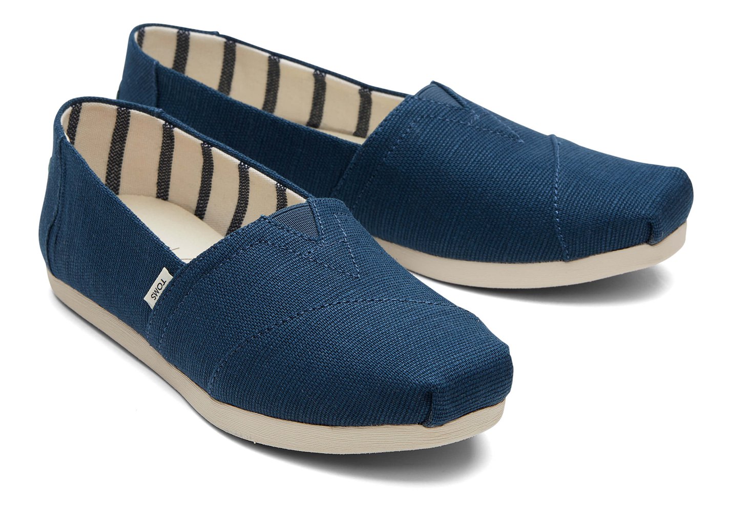 Toms Espadryle Damskie Granatowe - Alpargata Heritage Płócienne - 84JYZEQSG